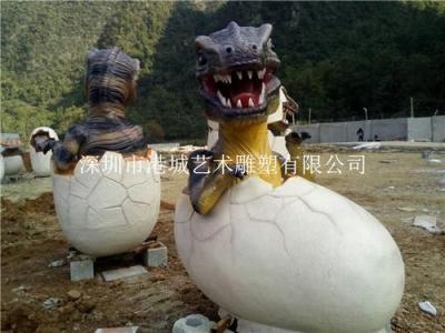 广西河池仿真恐龙蛋雕塑