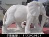 大象石雕 汉白玉大象雕塑