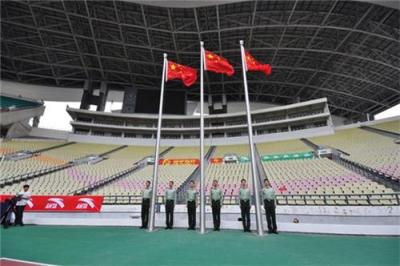 深圳不锈钢手动节式体育馆旗杆厂家设计加工
