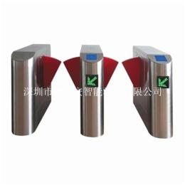 智能通道闸JHA305门禁刷卡指纹圆弧斜面翼闸