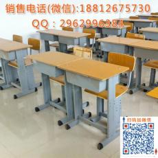 天津单双人课桌椅厂家 中小学生补习班桌椅