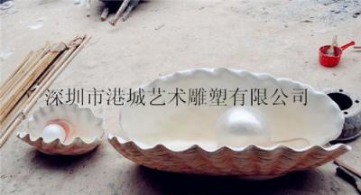 东莞玻璃钢贝壳雕塑