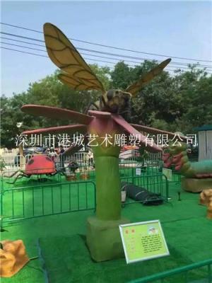 贵州商场展览主题玻璃钢昆虫雕塑