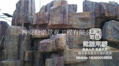 陕西西安大型塑石假山施工队-