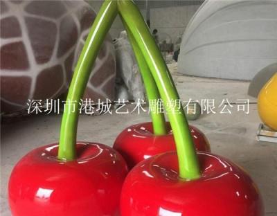 惠州商场步行街游乐园装饰玻璃钢水果雕塑