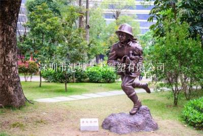 贺州广场消防人物雕塑