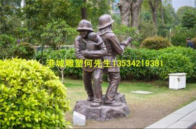 防城港消防主题公园消防官兵雕塑