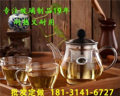 西藏厚玻璃茶壶套装批发
