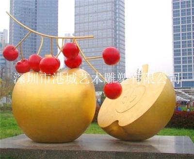 咸阳玻璃钢苹果雕塑