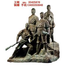 铜雕塑狼牙山五壮士 红军战士人物雕塑