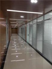 扬州办公室内置百叶隔断 铝合金玻璃隔断
