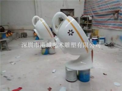 云南玻璃钢茶杯模型雕塑