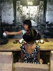 桂林茶艺培训小朋友暑假学茶艺到奇茗雅院
