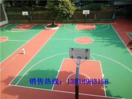 镇江塑胶篮球场施工