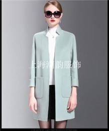 上海小批量生产手缝双面羊绒双面尼大衣加工