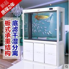 YEE高档生态水族箱靠墙高清玻璃龙鱼缸