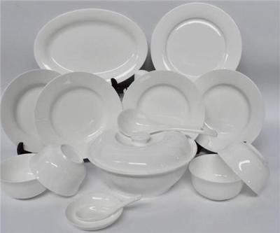 景德镇骨质白胎餐具碗盘子自由定做图片