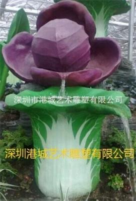 甘肃生态园温室景观玻璃钢瓜果雕塑