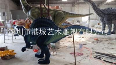 深圳仿真动物玻璃钢恐龙造型雕塑