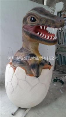 广西柳州园林玻璃钢恐龙蛋雕塑