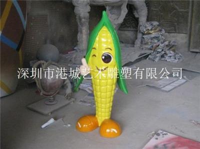 福建莆田瓜果基地玻璃钢玉米雕塑