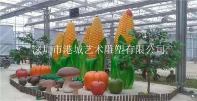 河北邯郸武安市瓜果基地装饰仿真玉米雕塑