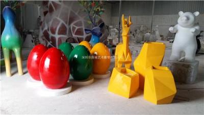 陕西西安开业装饰玻璃钢气球雕塑新颖美观