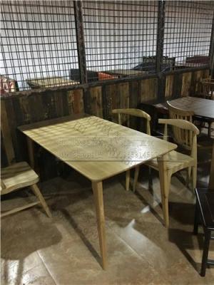 杭州餐厅茶餐厅西餐厅实木桌子桌面定做