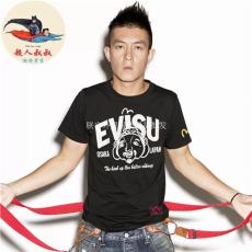 北京尾貨T恤批發 EVISU潮牌男式短袖T恤批