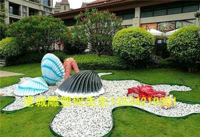广东深圳仿真海洋玻璃钢贝壳雕塑