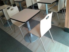 鹤壁员工食堂餐桌椅 新品 八人位餐桌椅