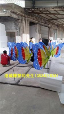 天津天津油菜花玻璃钢蝴蝶雕塑