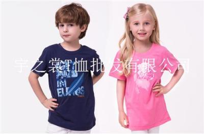 北京童装T恤批发 外贸儿童短袖T恤批发
