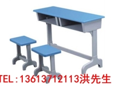 全新学生课桌椅出售 郑州单人固定课桌椅