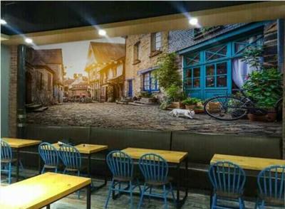 酒吧餐饮烤吧火锅个性大型背景墙壁画3D壁纸