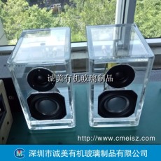 深圳有机玻璃音箱外壳 透明亚克力音响盒子