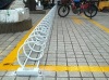 不锈钢材质自行车停放架厂家供应螺旋式方便