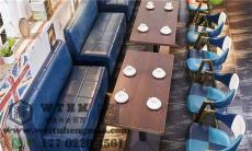 天津弧形西餐厅卡座沙发 靠墙西餐厅卡座