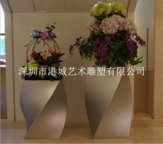 湖南株洲欧式商场玻璃钢花盆雕塑
