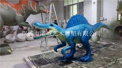 湖南长沙公园海洋馆玻璃钢恐龙雕塑