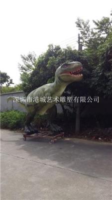 陕西南昌形象逼真玻璃钢恐龙雕塑