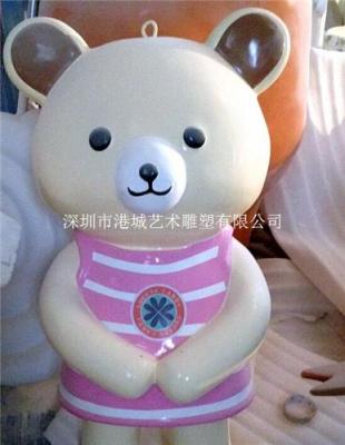 四川广元商场布朗熊可妮兔玻璃钢卡通雕塑