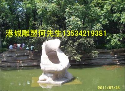 广东阳江阳西县美化城市海洋玻璃钢海螺雕塑