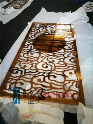 福建廈門不銹鋼屏風(fēng) 現(xiàn)代雕花屏風(fēng) 玫瑰金
