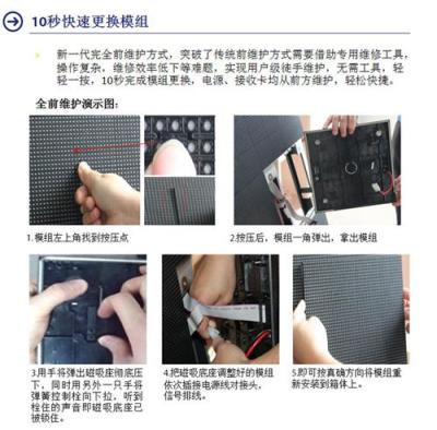 洲明LED顯示屏戶(hù)外安裝基本款
