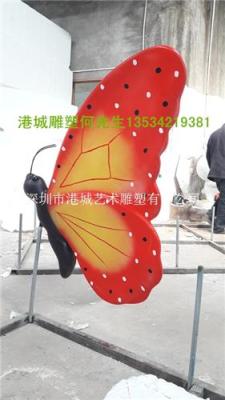 北京市大兴区别墅花园园林玻璃钢蝴蝶雕塑