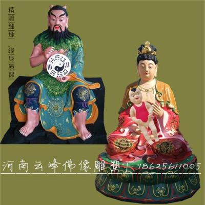 河南南阳邓州市 伏羲 女娲娘娘神像