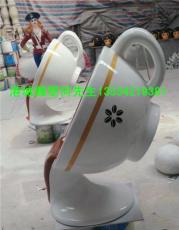 广东深圳色彩绚丽玻璃钢杯子家具雕塑