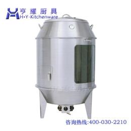 不銹鋼燃氣烤鴨爐 玻璃展示烤鴨爐