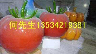 广东茂名化州市装饰展览玻璃钢西红柿雕塑